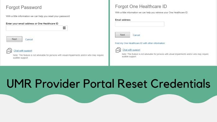 UMR-Provider-Portal-Reset-Credential